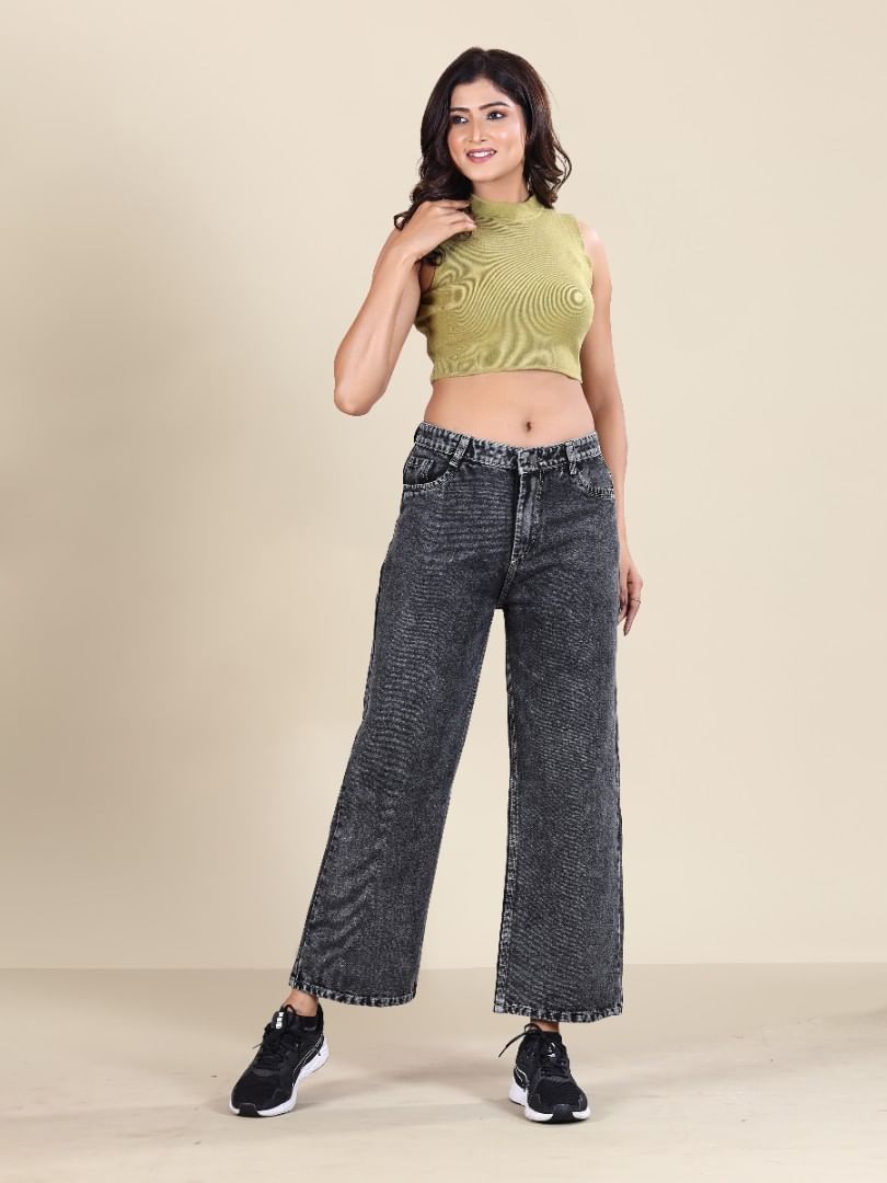 Authenzaa Women Jeans WDJBS003 Black  
