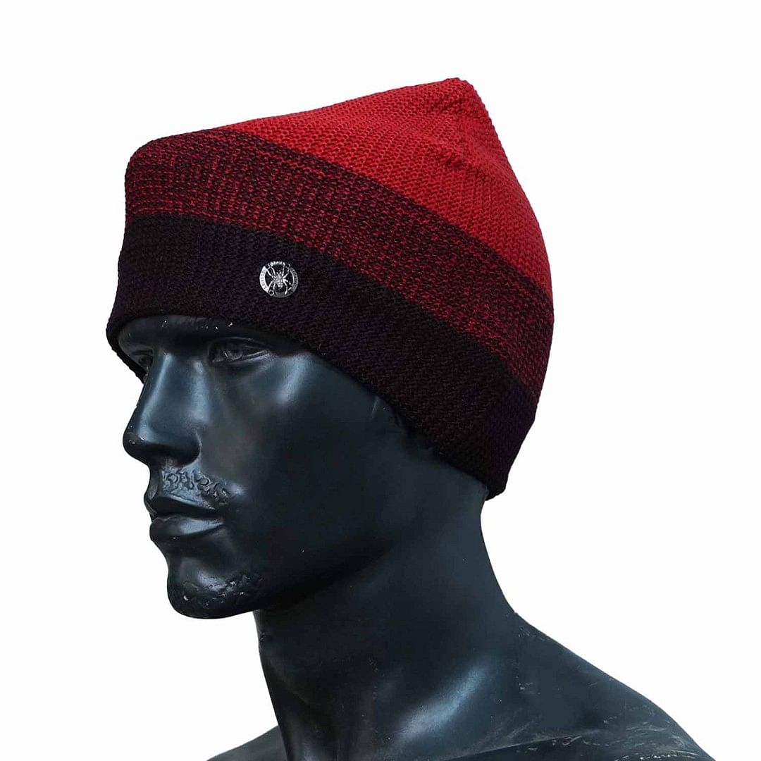 Authenzaa Men Winter Cap SCHWC003 Red
