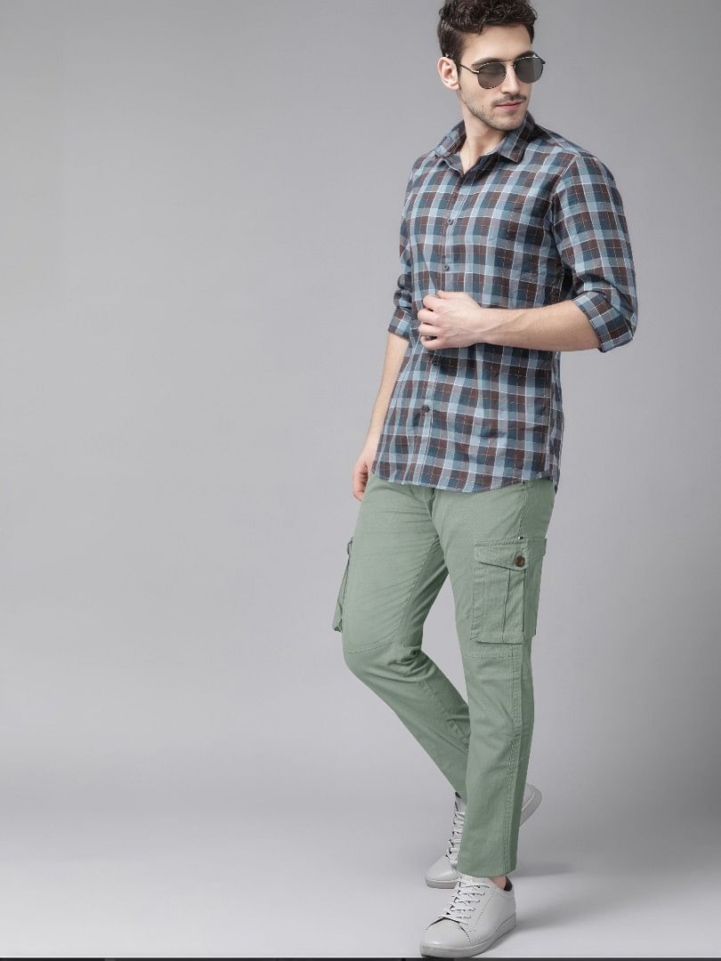 Authenzaa Men Cargo Pant 4SCP003 Green 