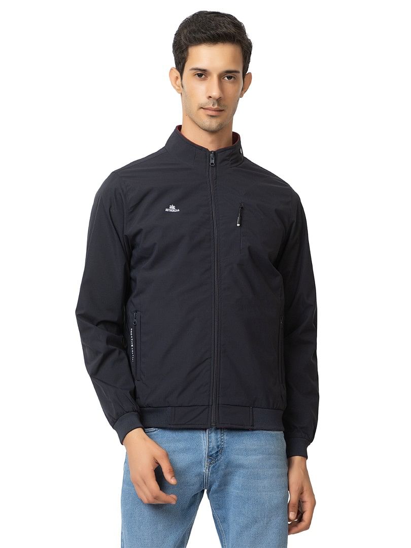 Authenzaa Men Winter Jacket MILJ004 Dark Navy 