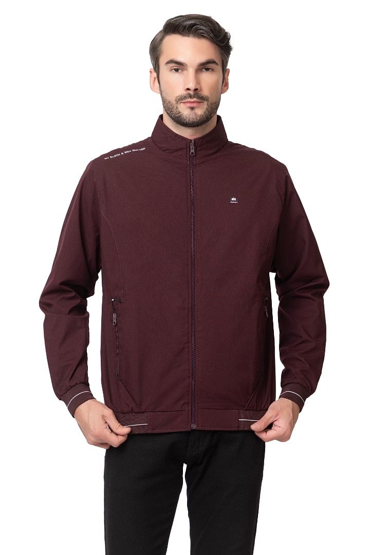 Authenzaa Men Light Weight Winter Jacket MILJ006 Maroon 