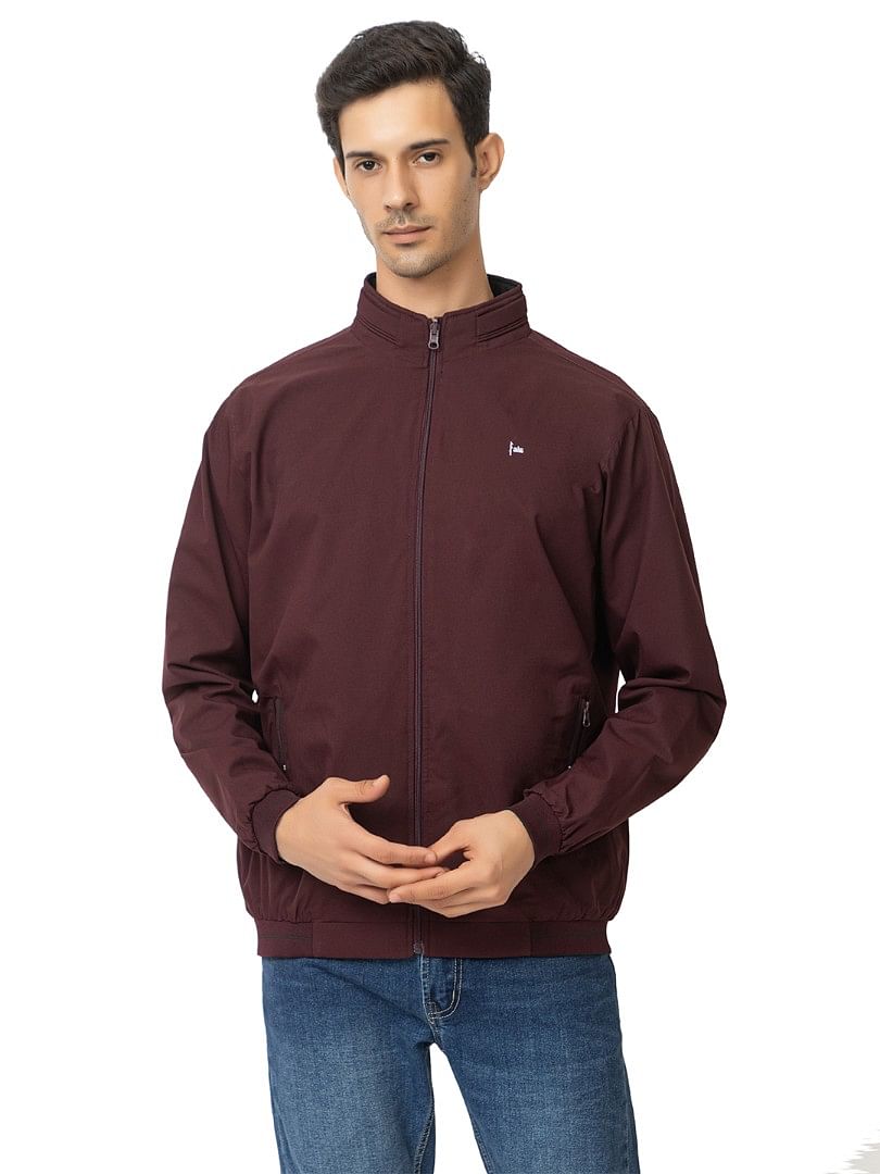 Authenzaa Men Light Weight Winter Jacket MILJ007 Maroon 