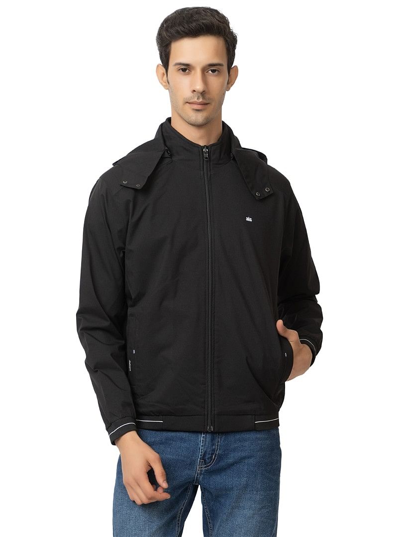 Men Light Weight Winter Jacket MILJ012 BLACK