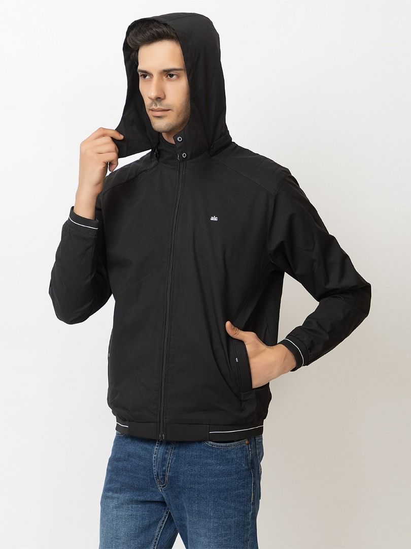 Men Light Weight Winter Jacket MILJ012 BLACK