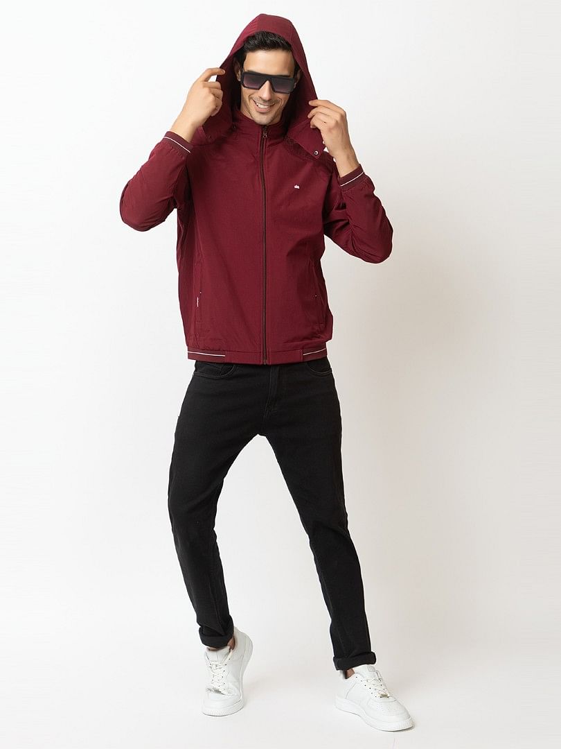 Men Light Weight Winter Jacket MILJ012 WINE