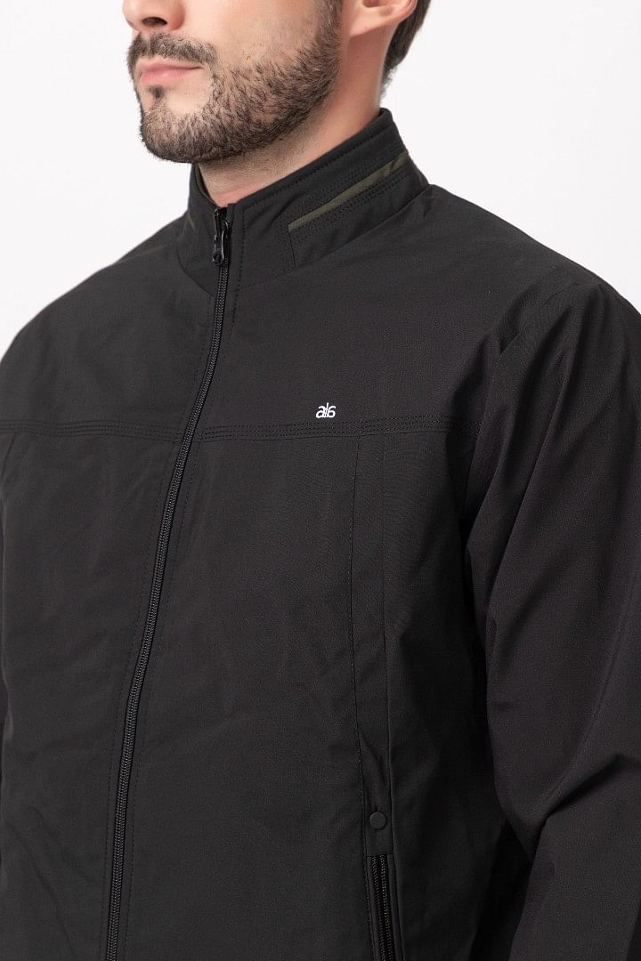 Men Light Weight Winter Jacket MILJ013  BLACK