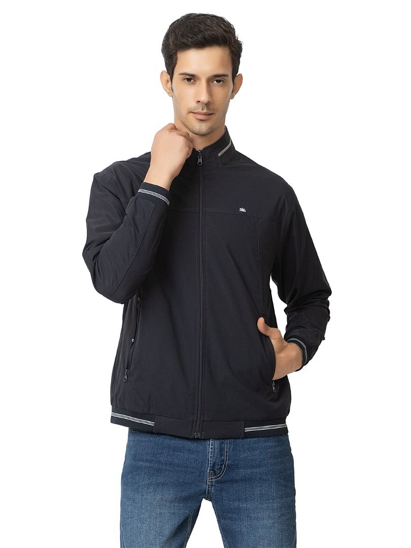 Men Light Weight Winter Jacket MILJ013  DARK NAVY