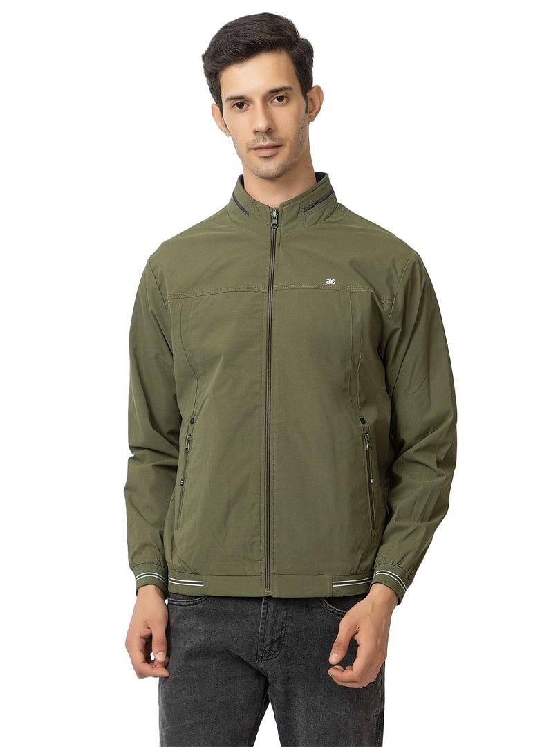 Men Light Weight Winter Jacket MILJ013  GREEN