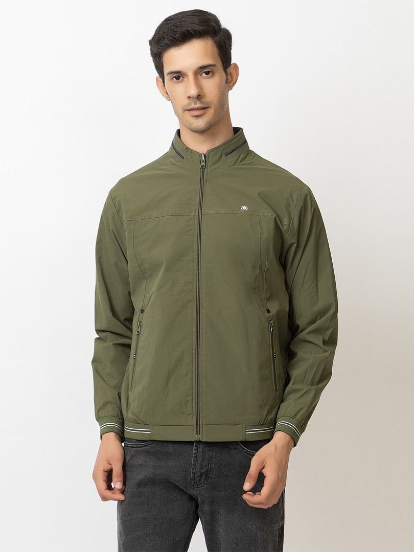 Men Light Weight Winter Jacket MILJ013  GREEN