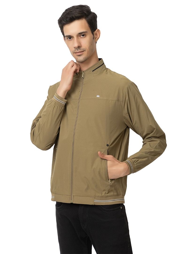 Men Light Weight Winter Jacket MILJ013  KHAKHI