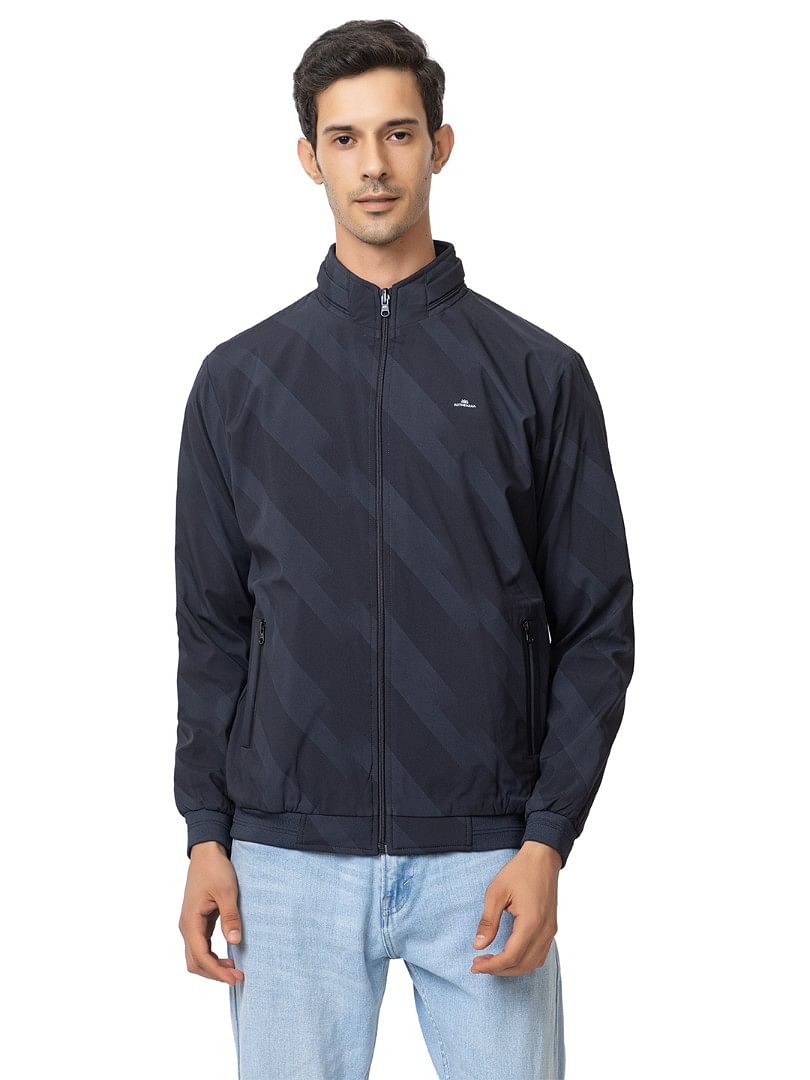 Men Light Weight Winter Jacket MILJ017  NAVY