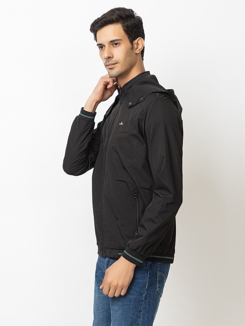 Men Light Weight Winter Jacket MILJ023  BLACK