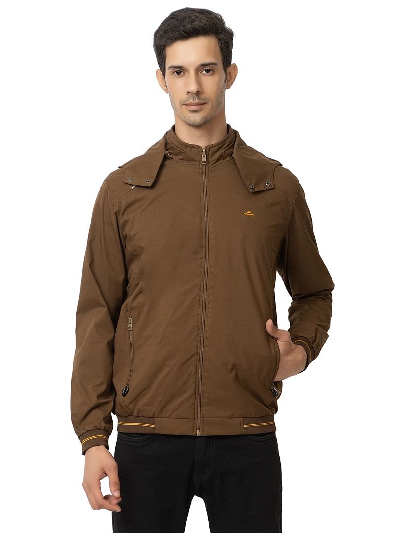 Men Light Weight Winter Jacket MILJ023  COFFEE