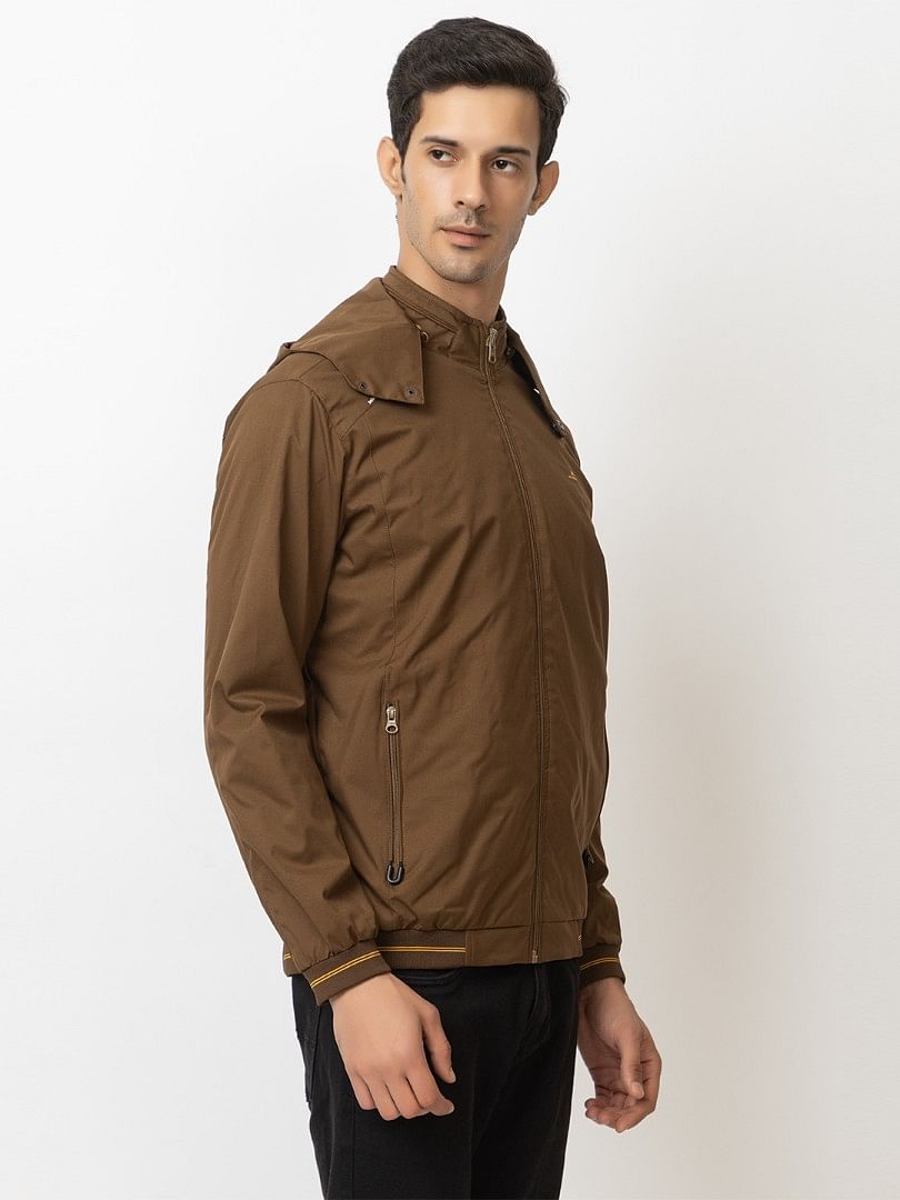 Men Light Weight Winter Jacket MILJ023  COFFEE