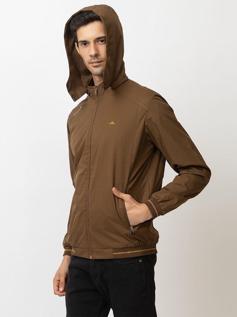 Men Light Weight Winter Jacket MILJ023  COFFEE