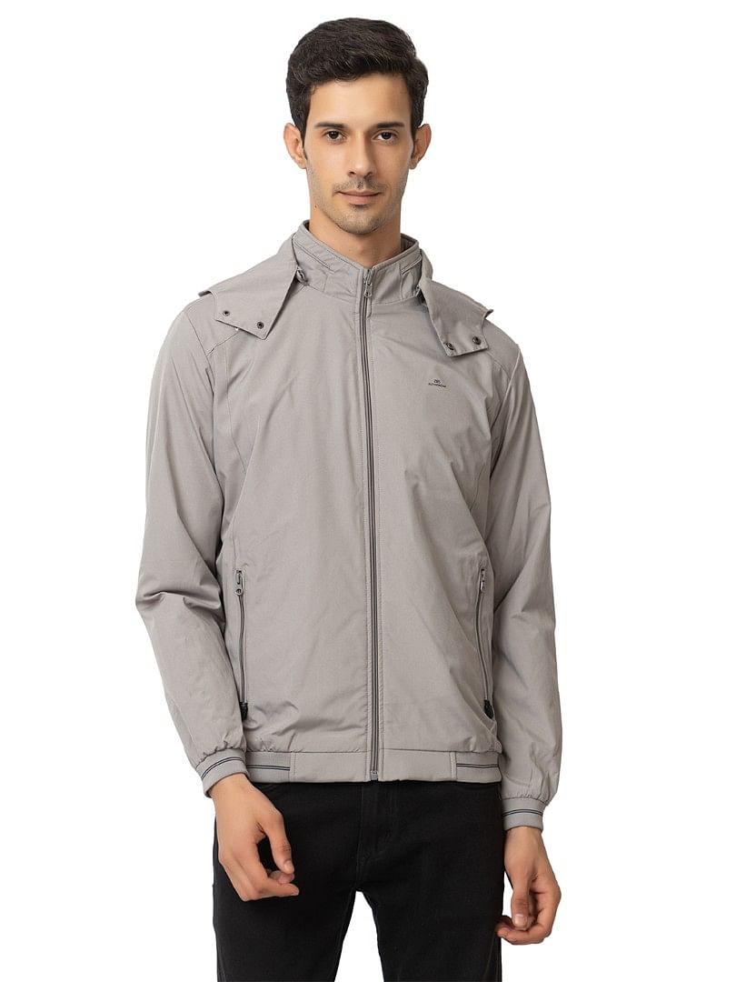 Men Light Weight Winter Jacket MILJ023  LIGHT GREY