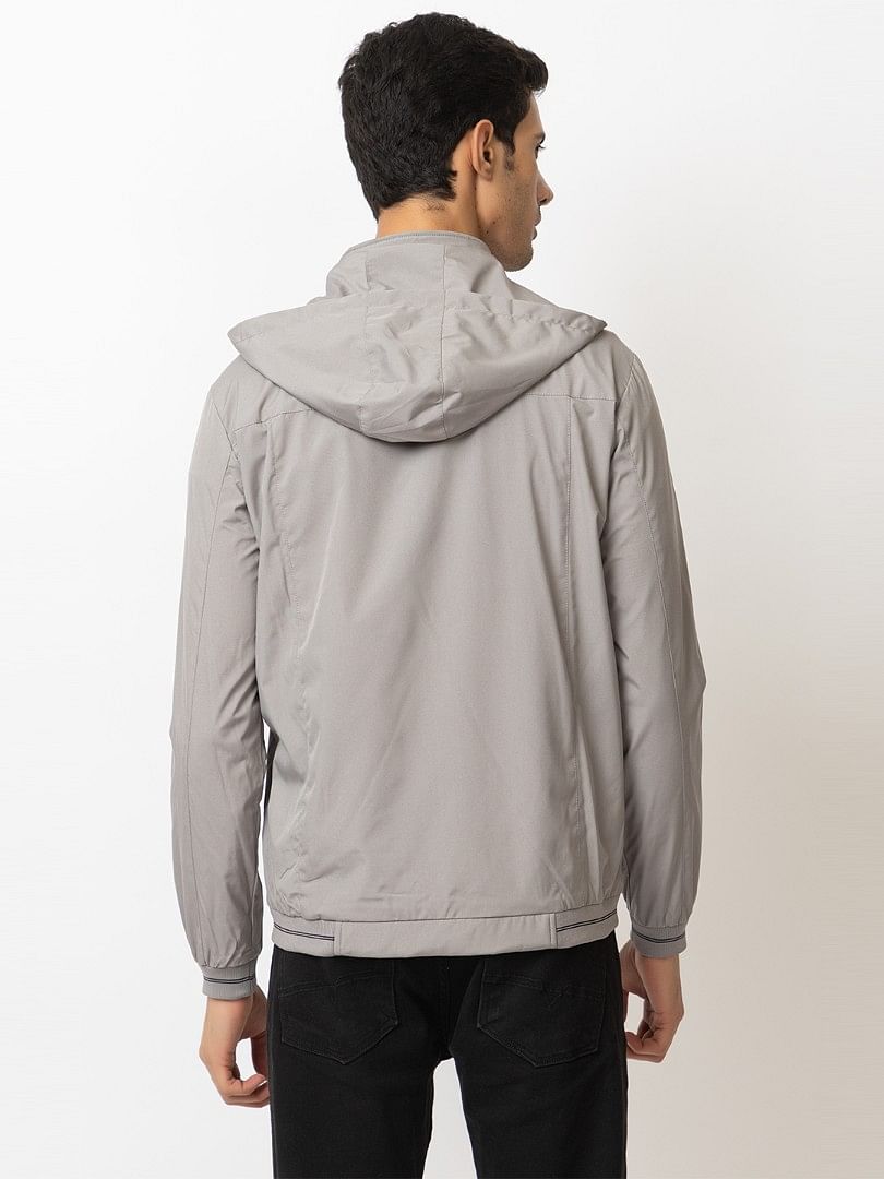 Men Light Weight Winter Jacket MILJ023  LIGHT GREY