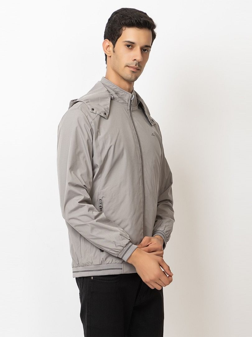 Men Light Weight Winter Jacket MILJ023  LIGHT GREY