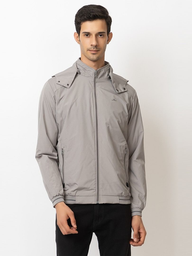 Men Light Weight Winter Jacket MILJ023  LIGHT GREY