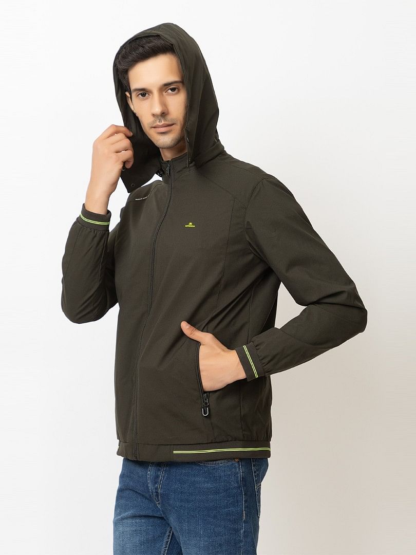 Men Light Weight Winter Jacket MILJ023  OLIVE