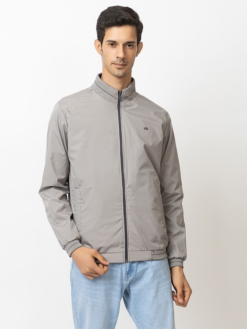 Men Light Weight Winter Jacket MILJ024  GREY