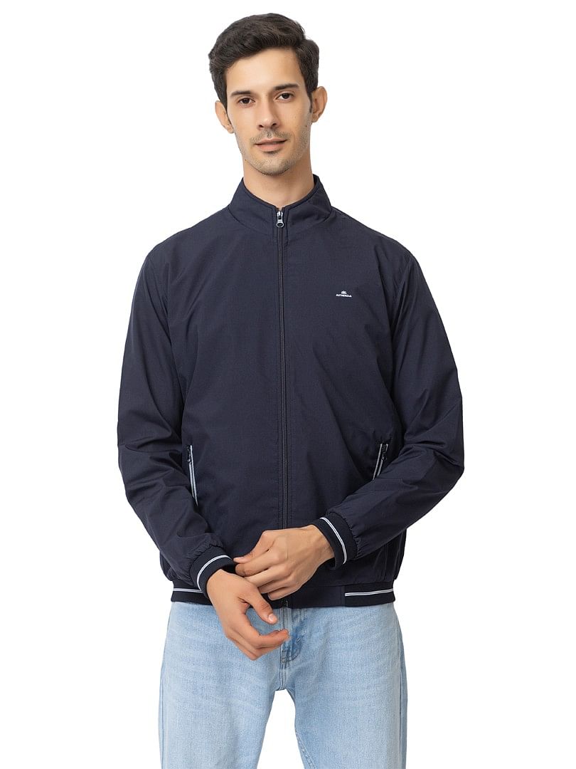 Men Light Weight Winter Jacket MILJ026  NAVY