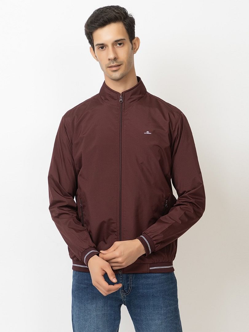 Men Light Weight Winter Jacket MILJ026  WINE