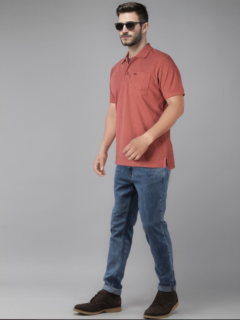 Authenzaa Men Polo T-Shirt SFPT001 Garnet 