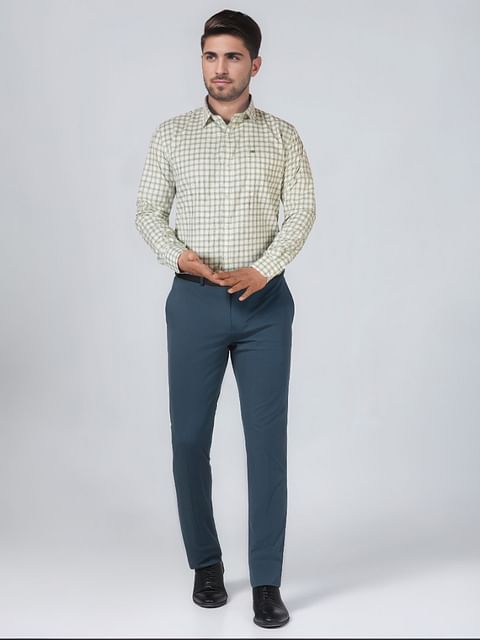 Authenzaa Men Slim Fit Formal Shirt  ASFS013 MULTI 3