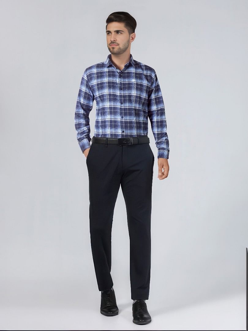 Authenzaa Men Slim Fit Formal Shirt ASFS013 Multi 8