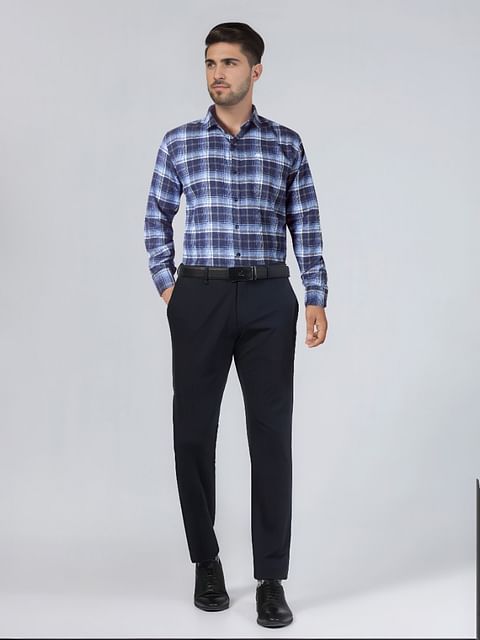 Authenzaa Men Slim Fit Formal Shirt ASFS013 Multi 8