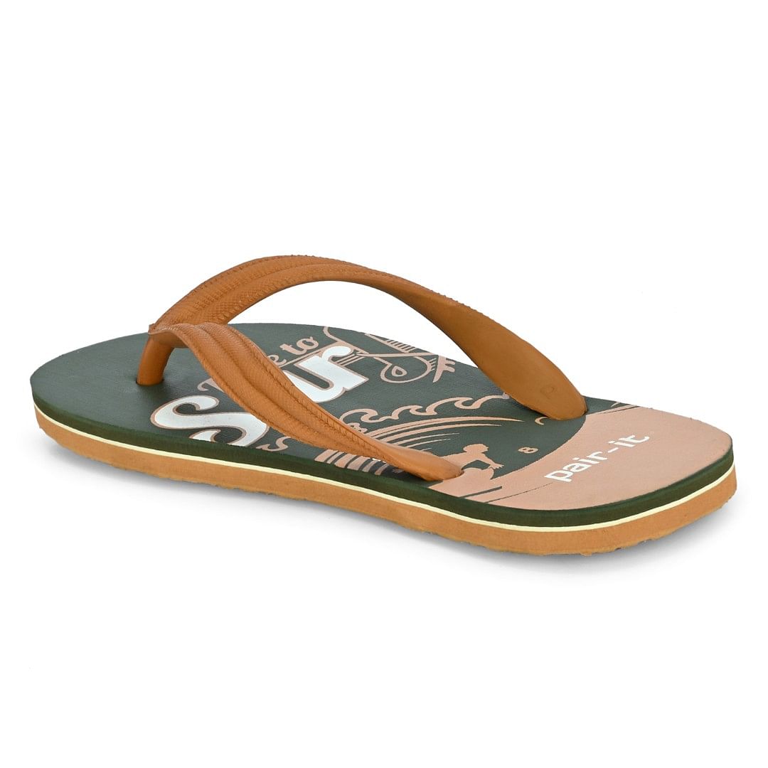 Pair-it RX Men FLIPFLOP021 Olive/Tan