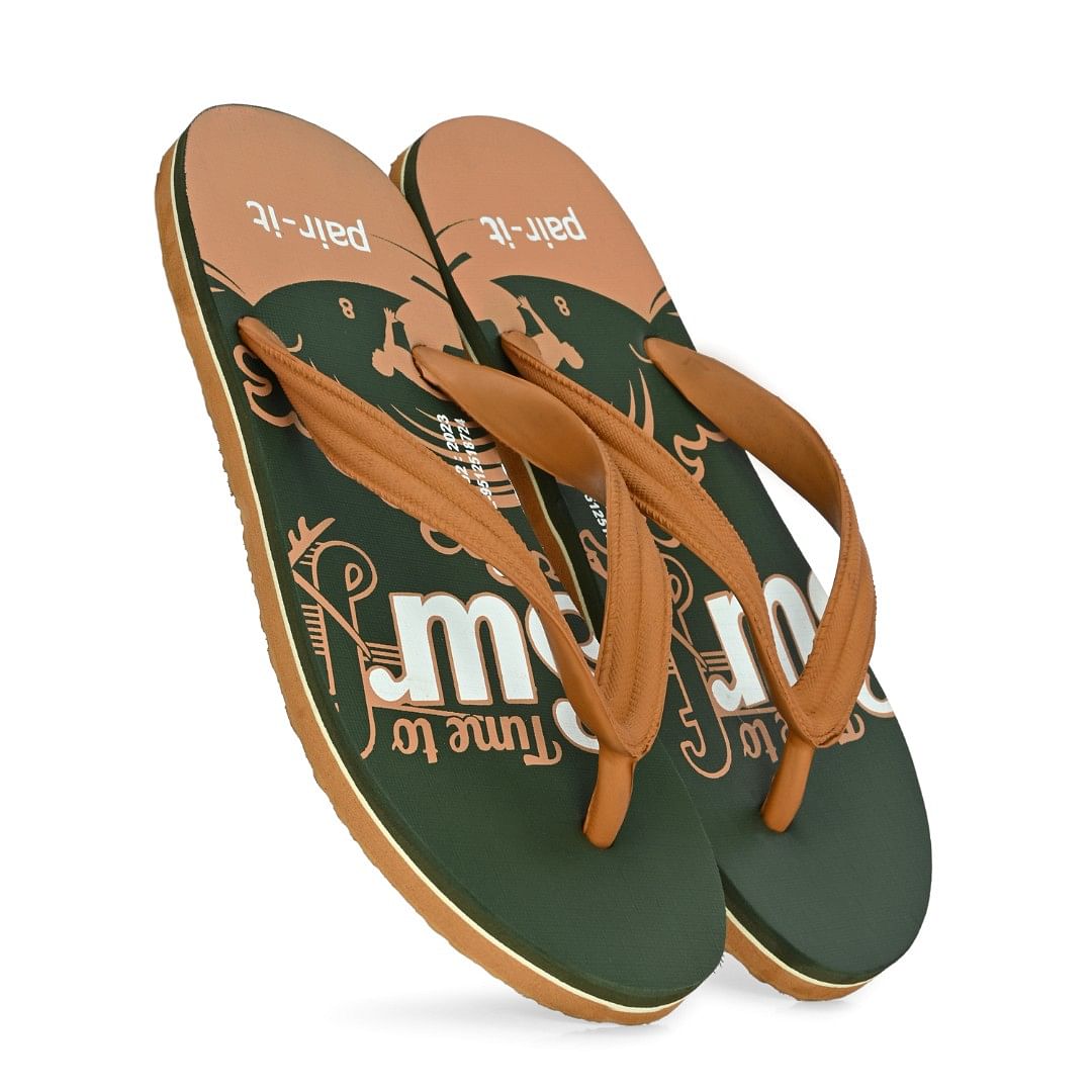 Pair-it RX Men FLIPFLOP021 Olive/Tan