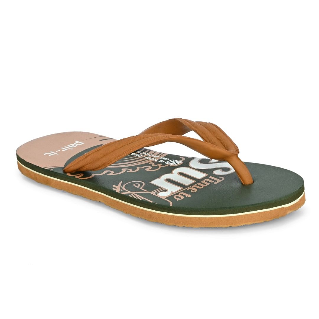 Pair-it RX Men FLIPFLOP021 Olive/Tan