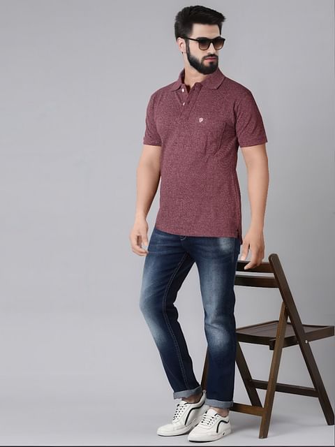 Authenzaa Men Polo T-shirt BKPT001 Wine