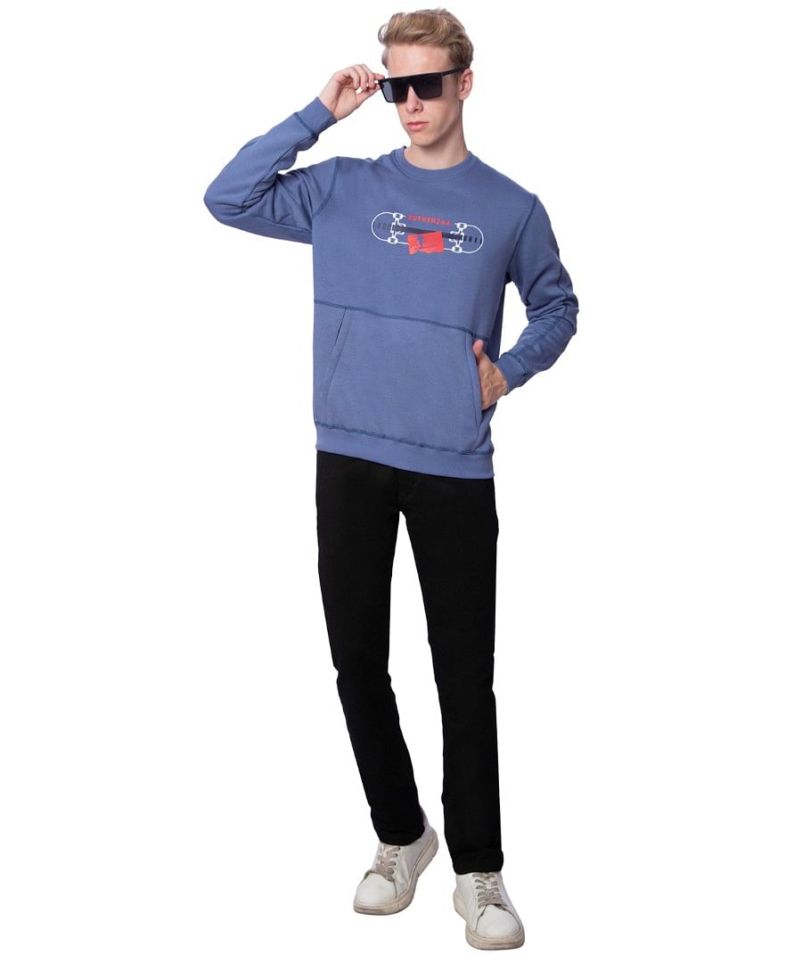 Authenzaa Men Sweatshirts SHMS002 Blue 