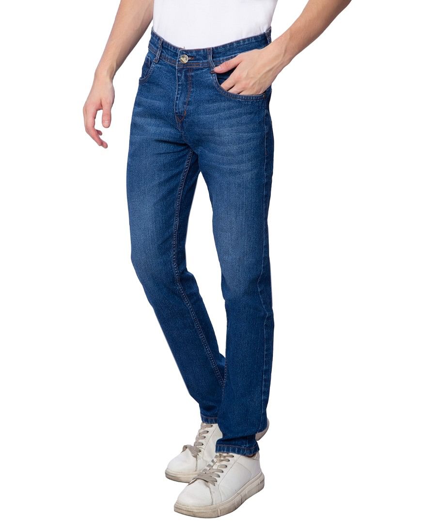 Authenzaa Men Fashion Que Jeans FQJRE006 Dark Blue 