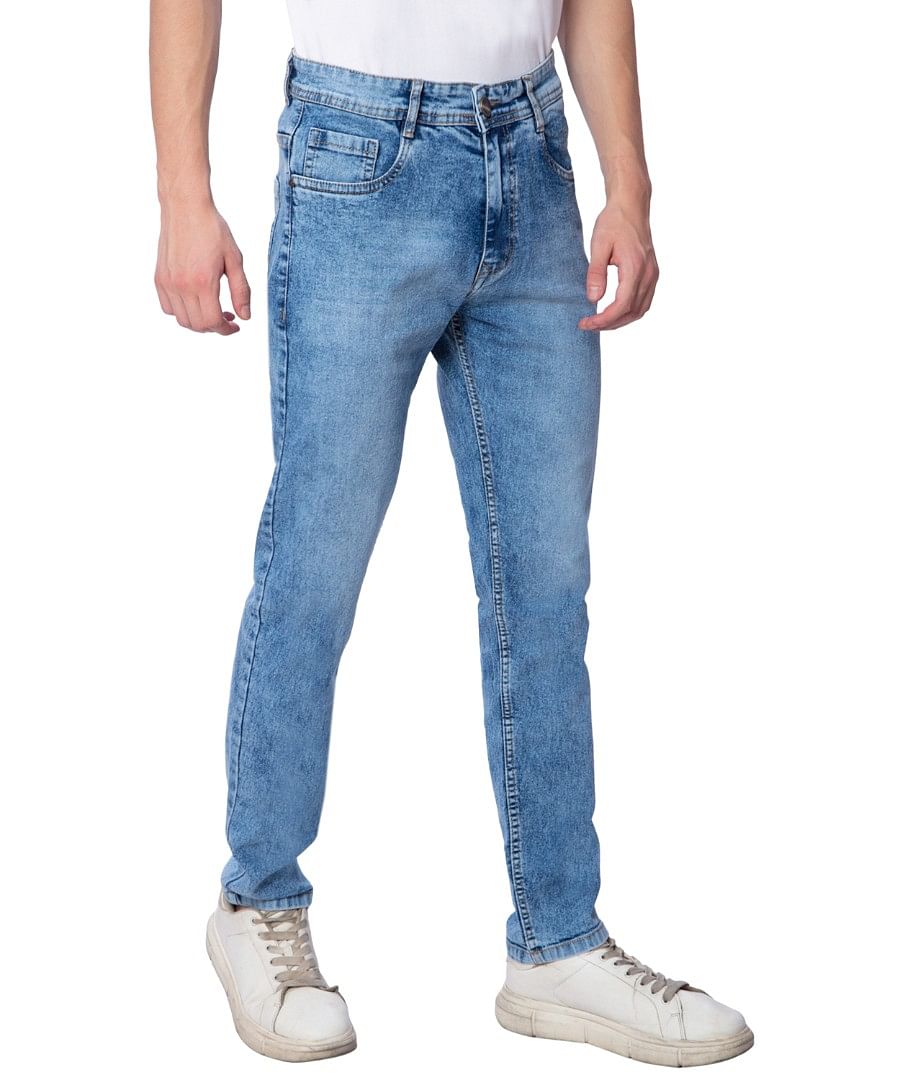 Authenzaa Men Fashion Que Jeans FQJRE006 Light Blue 