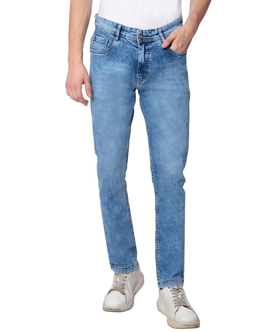 Authenzaa Men Fashion Que Jeans FQJRE006 Light Blue 