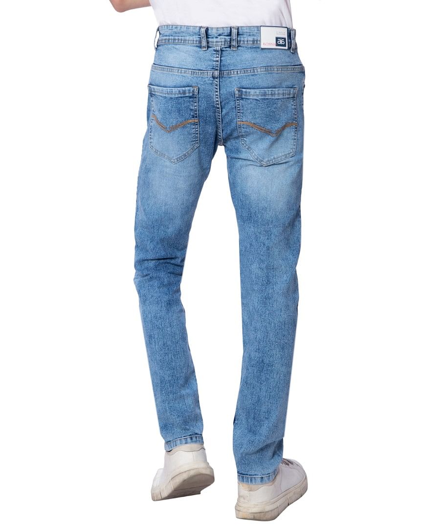 Authenzaa Men Fashion Que Jeans FQJRE006 Light Blue 