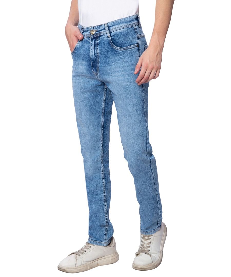 Authenzaa Men Fashion Que Jeans FQJRE006 Light Blue 