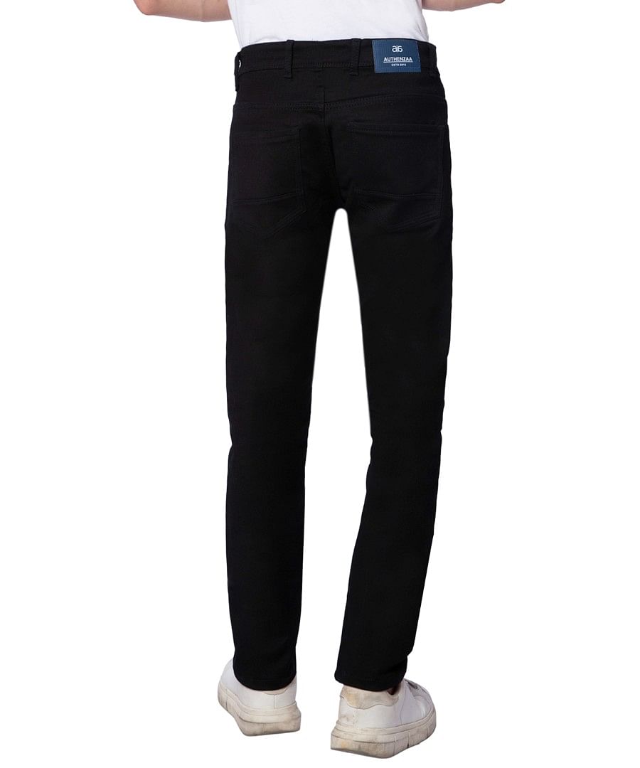 Authenzaa Men Fashion Que Jeans FQJRE007 Black  