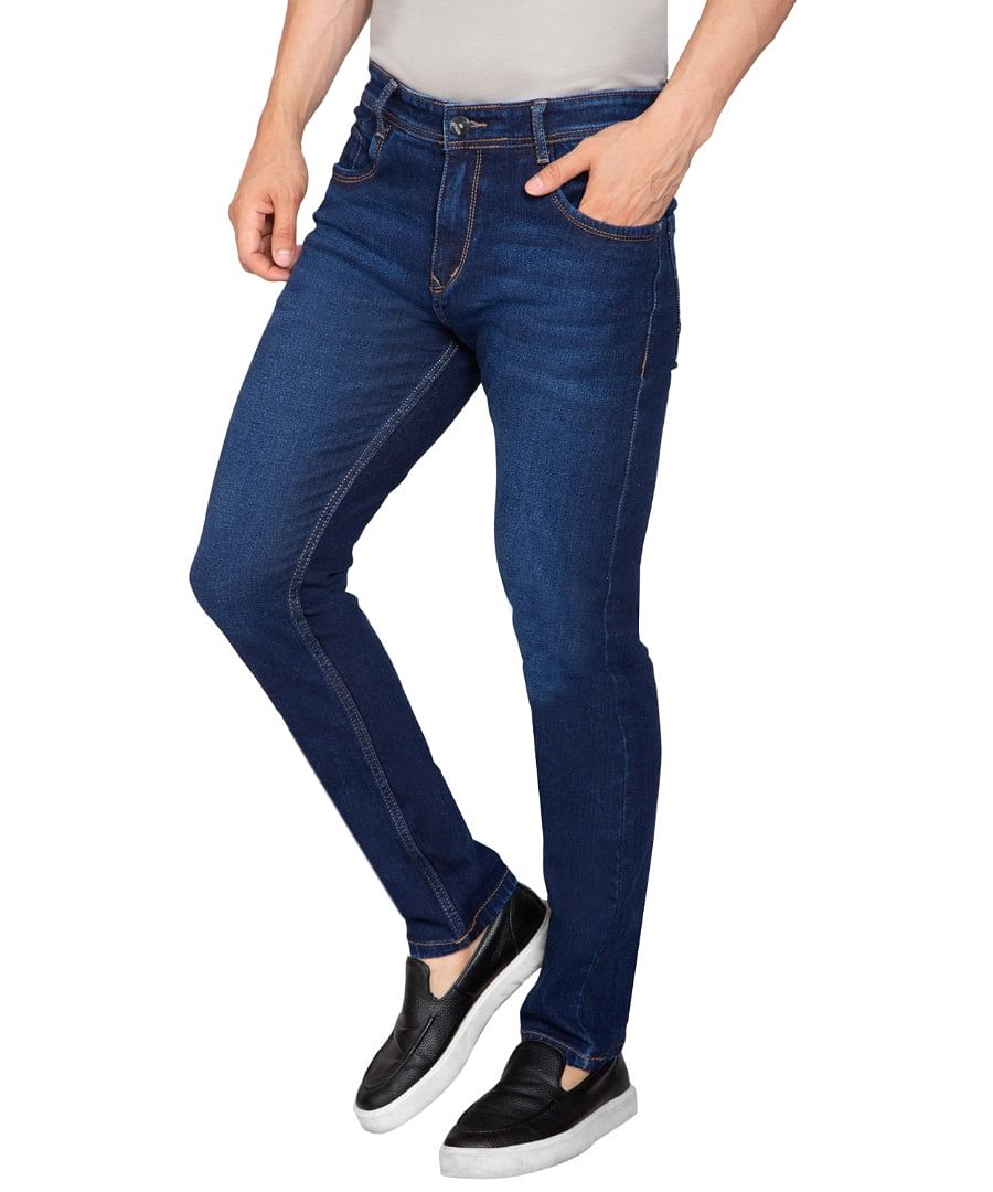 Authenzaa Men Fashion Que Jeans FQJRE002 Dark Blue 