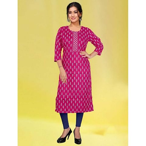Authenzaa Women Kurti SDKT001 Orange