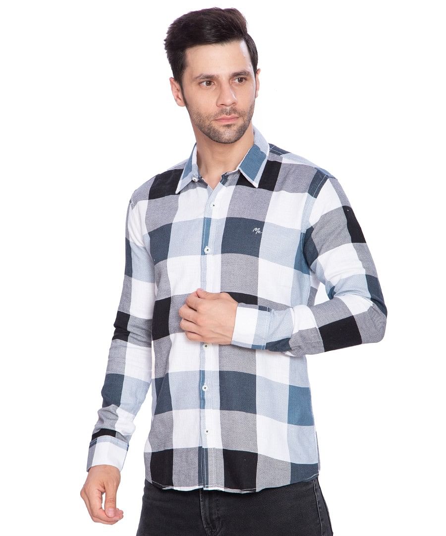 Authenzaa Men Casual Shirt SFCS010 Sky 