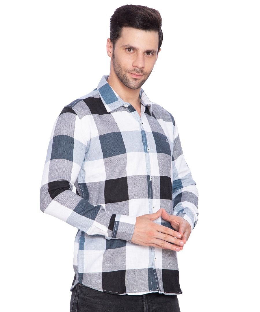 Authenzaa Men Casual Shirt SFCS010 Sky 