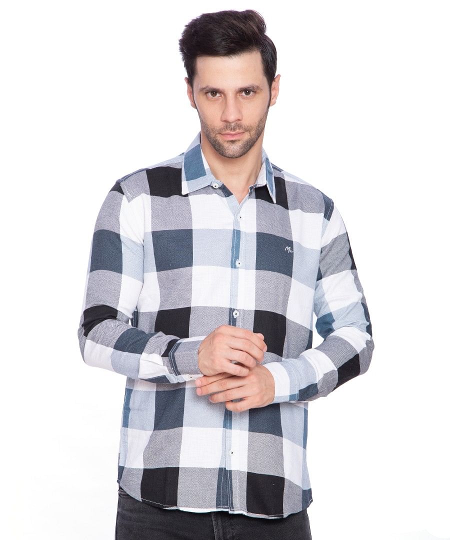 Authenzaa Men Casual Shirt SFCS010 Sky 