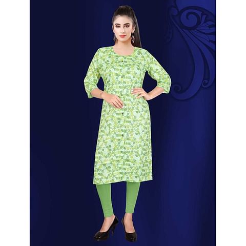 Authenzaa Women Kurti SDKT002 Green 