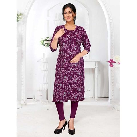 Authenzaa Women Kurti SDKT002 Purple 
