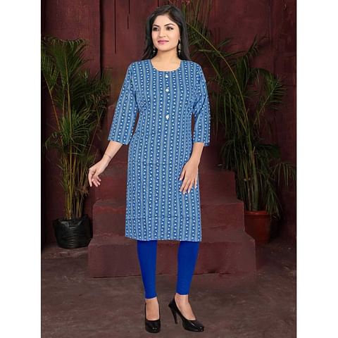 Authenzaa Women Kurti SDKT003 Blue 